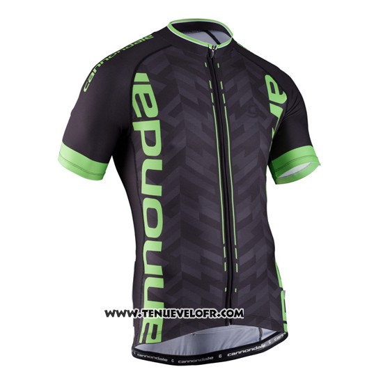 2016 Maillot Ciclismo Cannondale Vert et Noir Manches Courtes et Cuissard